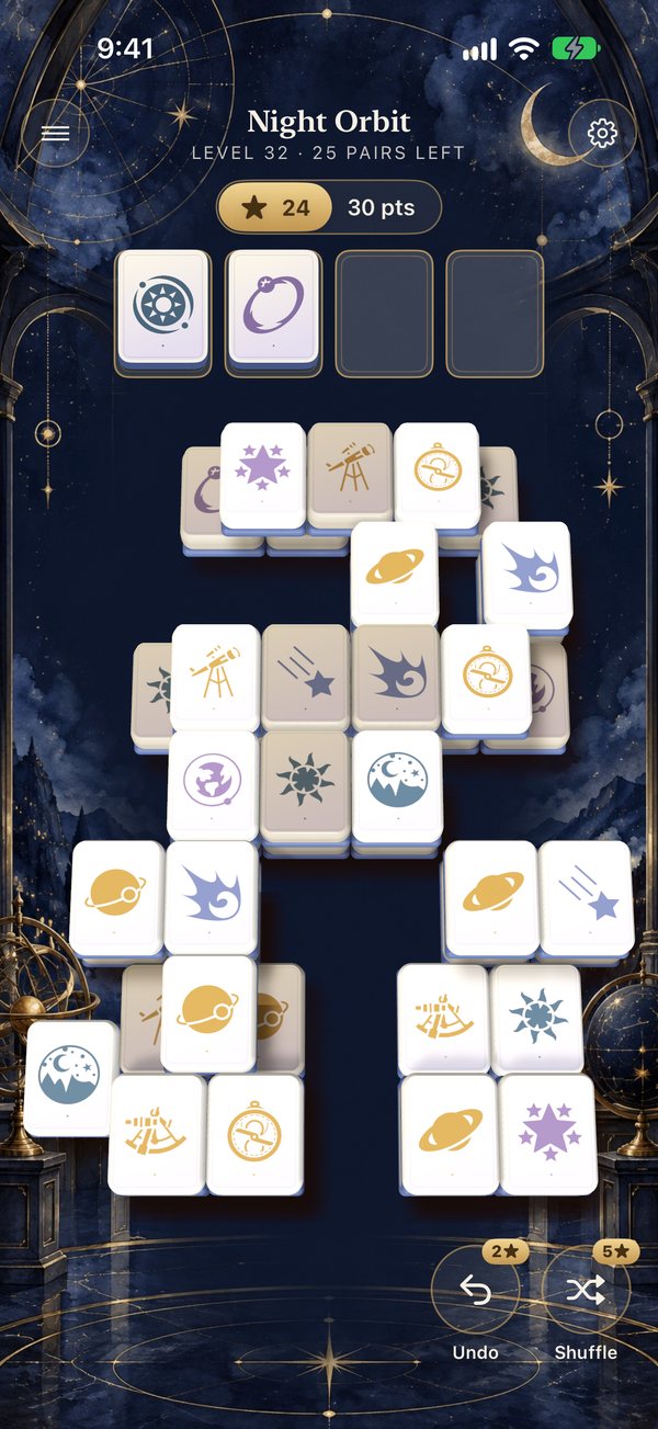 A Reverie board in the Night Orbit world