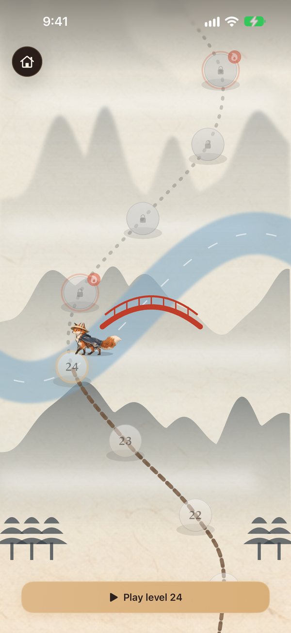 The fox on the Reverie journey map